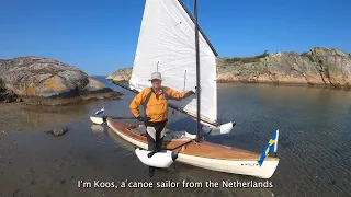 Canoe sailing trailer