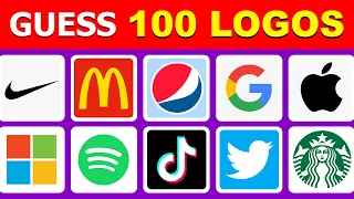 Guess the Logo in 3 Seconds | 100 Famous Logos | Logo Quiz