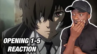 THIS LOOKS GOOD | First Time Reacting To Bungo Stray Dogs Opening 1-5