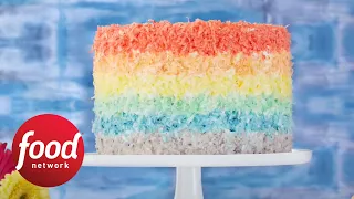 How to Make a Rainbow Cake | Spring Baking Championship | Food Network