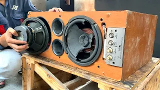 Restoration superwoofer system YAMAHA // Rehabilitate powerful sound system