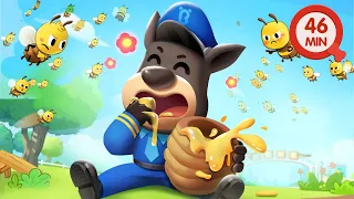 The Bees Go Buzzing 🐝 | Cartoons for Kids | Outdoor Safety Tips | Play Safe | Sheriff Labrador