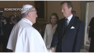 Royal family of Luxembourg visits Pope Francis