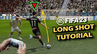 FIFA 23 LONG SHOT TUTORIAL - HOW TO SCORE CRAZY LONG SHOTS IN FIFA 23