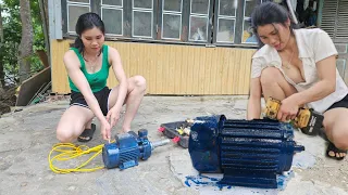 Farmer Girl: Repair Motor V2000 Damaged / Fix the Destroyed Degment Maintain Old Equipment Into New