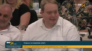 Aufhebung Entwicklung Brubacher Hof - Tobias Schneider | Rede im Trierer Stadtrat