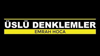 9. SINIF ÜSLÜ DENKLEMLER