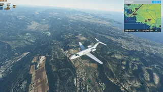 [MSFS 2020] Gliding emergency landing at Marseille with no engine power & no gear