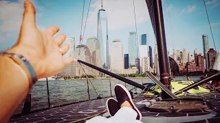 NEW YORK SPEED SAILING THE $3MILLION CARBON RACE BOAT | NICO ROSBERG | eVLOG