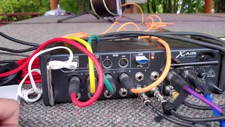 Simple outdoor setup w/ Behringer Xair XR12 + EV ZLX-12BT speakers | Gear Rig Walk Through Rundown