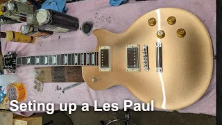 Set up, fret level, and customise a les Paul, from Start to finish. Epiphone Les Paul Muse.