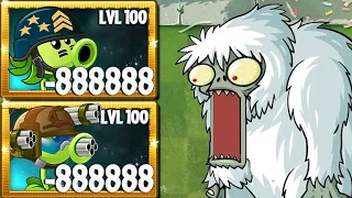 Every Plants level 100 Vs 100 Arena Treasure Yeti Zombies - Who is best plant ? - PvZ 2