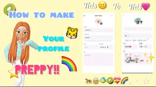 How to make your profile preppy💝🧁🥝🐆 | are episode one on how to make your Zepedo account preppy