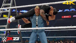 WWE 2K23 : Roman Reigns vs. Brock Lesnar : Awesome Title Match | PC [4K60]