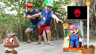 LUCAS E PAPAI FINGEM BRINCAR de SUPER MARIO