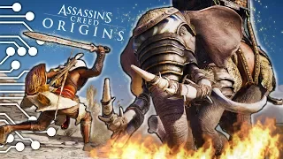 ЗВЕРСКАЯ БИТВА СО СЛОНОМ В ASSASSIN'S CREED ORIGINS