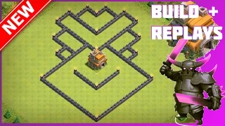 New BEST Th7 Trophy/War Base [Build+Replay] | The Temple | Anti-Drag, Anti-Hog