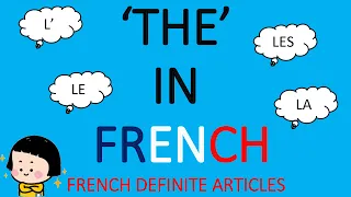 FRENCH DEFINITE ARTICLES