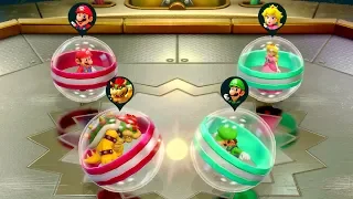 Super Mario Party Minigames - Mario vs Bowser vs Luigi vs Peach (Master CPU)