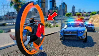 TROLLEO la POLICIA con mi MONO en una GOMA | GTA 5 ROLEPLAY