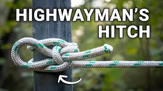 How to Tie the Highwayman’s Hitch Knot (Bank Robber’s Knot)