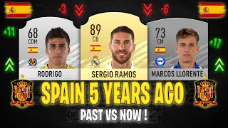 THIS IS HOW SPAIN LOOKED 5 YEARS AGO VS NOW! 🇪🇸😱 | FT. RAMOS, LLORENTE, RODRI... etc
