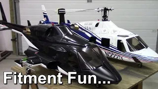 Scale RC Helicopter Build - Fitting Mechanics Into A Scale Fuselage