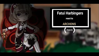 Fatui Harbingers react to Archons (Part2) (Ei,Nahida and Furina)