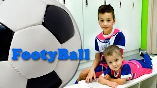 VLOG FootyBall наш Пробный Урок в сети футбольных клубов для дошкольников Видео для детей
