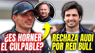 VERSTAPPEN BLAMES HORNER FOR RED BULL'S PROBLEMS AND SAINZ REJECTS AUDI