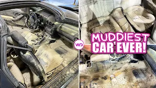 Deep Cleaning the MUDDIEST BIOHAZARD WS6 Firebird EVER! | NIGHTMARE Flood Car Detailing!