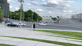 Кортеж президента в Москве