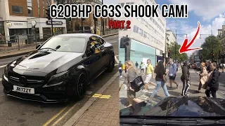 LOUDEST 620 BHP C63s MERCEDES AMG SCARES PEOPLE IN PUBLIC!! (SHOOK CAM)