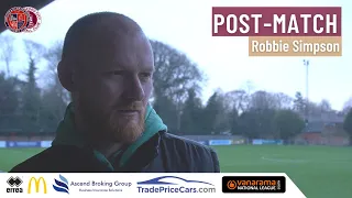 Robbie Simpson Post HRBFC (A)