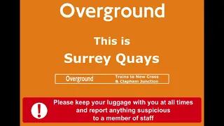 London Overground announcements (Emma Hignett) West Croydon-Dalston Junction route