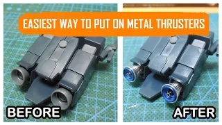 Gunpla Tutorial: Easiest Way to Put on Metal Thrusters Vents