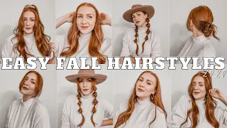 EASY FALL HAIRSTYLES 2020 | autumn + fall hairstyles for medium & long hair | Hailee Jhaveri