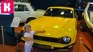 Katy and Max at the Museum of Cars