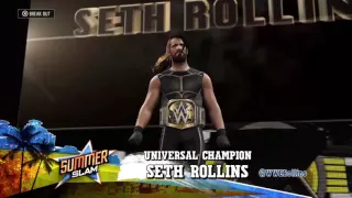 WWE 2k16 Universe mode | Finn Bálor vs Seth Rollins Universal Championship Summerslam