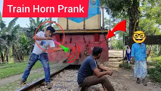 Best Of The Train Horn Prank! Train Horn Prank 2021 Reaction In Public! Top Loud Horn Prank