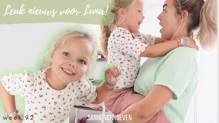 Luna verrassen met SUPER LEUK nieuws & Haarroutine STIJL HAAR! ❋ VLOG #92 - Sanne Verhoeven