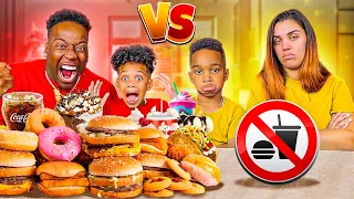 FOOD VS NO FOOD CHALLENGE