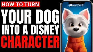 Turn Your Dog Into A Disney Pixar Character For FREE | AI Disney Posters