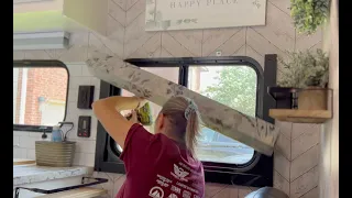 RV Life Renovations & Upgrades | Remove Valence, Install of Ikea Rolling Window Shades