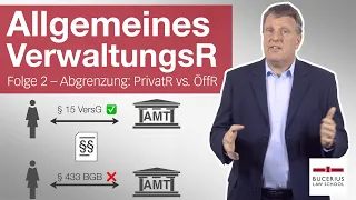 Abgrenzung zwischen öffentlichem Recht und Privatrecht | Allgemeines Verwaltungsrecht | Folge 2