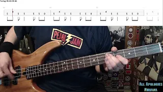 All Apologies by Nirvana - Bass Cover with Tabs Play-Along