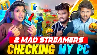 2 MAD🤬 STREAMERS | 😨CHECKING MY PC💻 | DFG H@CK FOUND😭| 1 VS 4🔥| FREE FIRE IN TELUGU #dfg #freefire