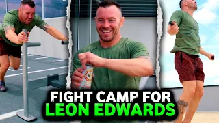 COLBY COVINGTON Goes On BEAST MODE On His Training Sessions For LEON EDWARDS.