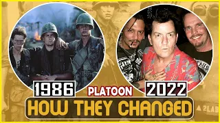 PLATOON 1986 Cast THEN AND NOW 2022 INCREDIBLE How They Changed