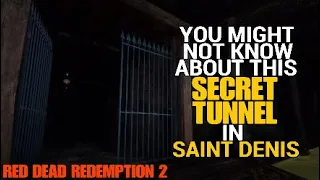 Red Dead Redemption 2 SECRET TUNNEL In Saint Denis